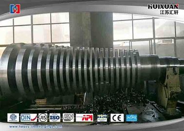 Processo de aço do forjamento do rotor de turbina do vapor com sulco, forjadura inoxidável